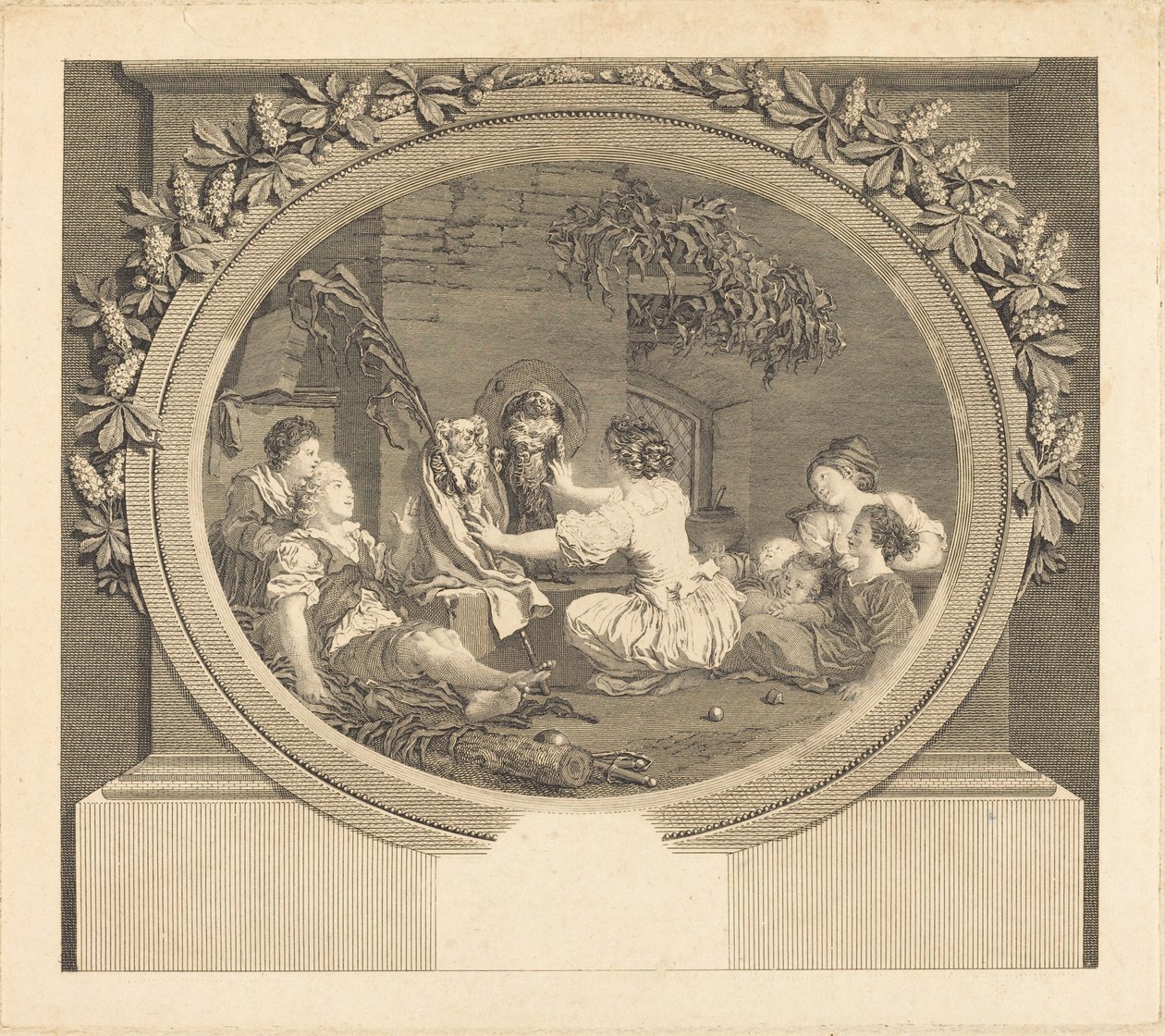 Edukacja jest wszystkim autorstwa Nicolas Delaunay after Jean Honoré Fragonard
