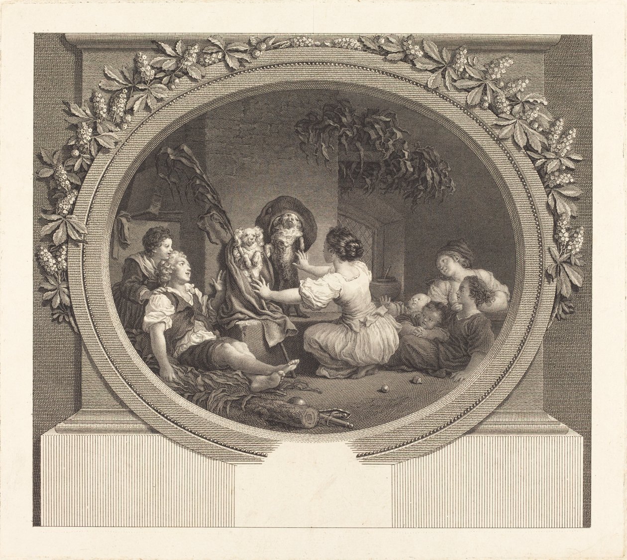 Edukacja jest wszystkim autorstwa Nicolas Delaunay after Jean Honoré Fragonard