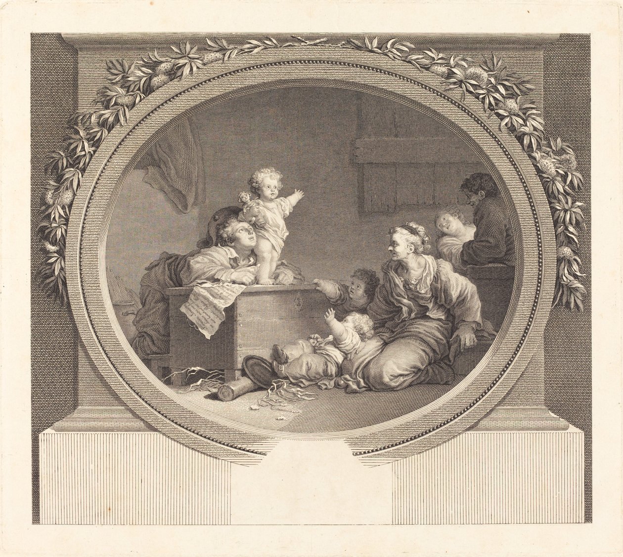 Mały kaznodzieja autorstwa Nicolas Delaunay after Jean Honoré Fragonard