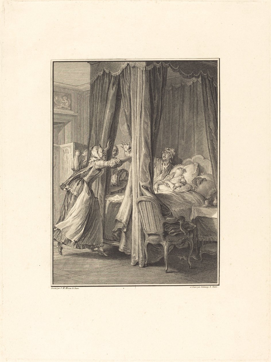 Śmierć Julie autorstwa Nicolas Delaunay after Jean Michel Moreau
