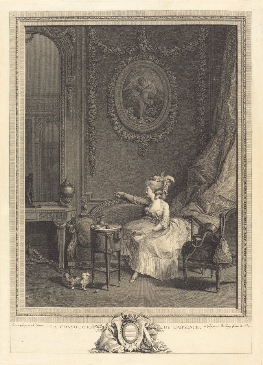 Pociecha nieobecności autorstwa Nicolas Delaunay after Nicolas Lavreince