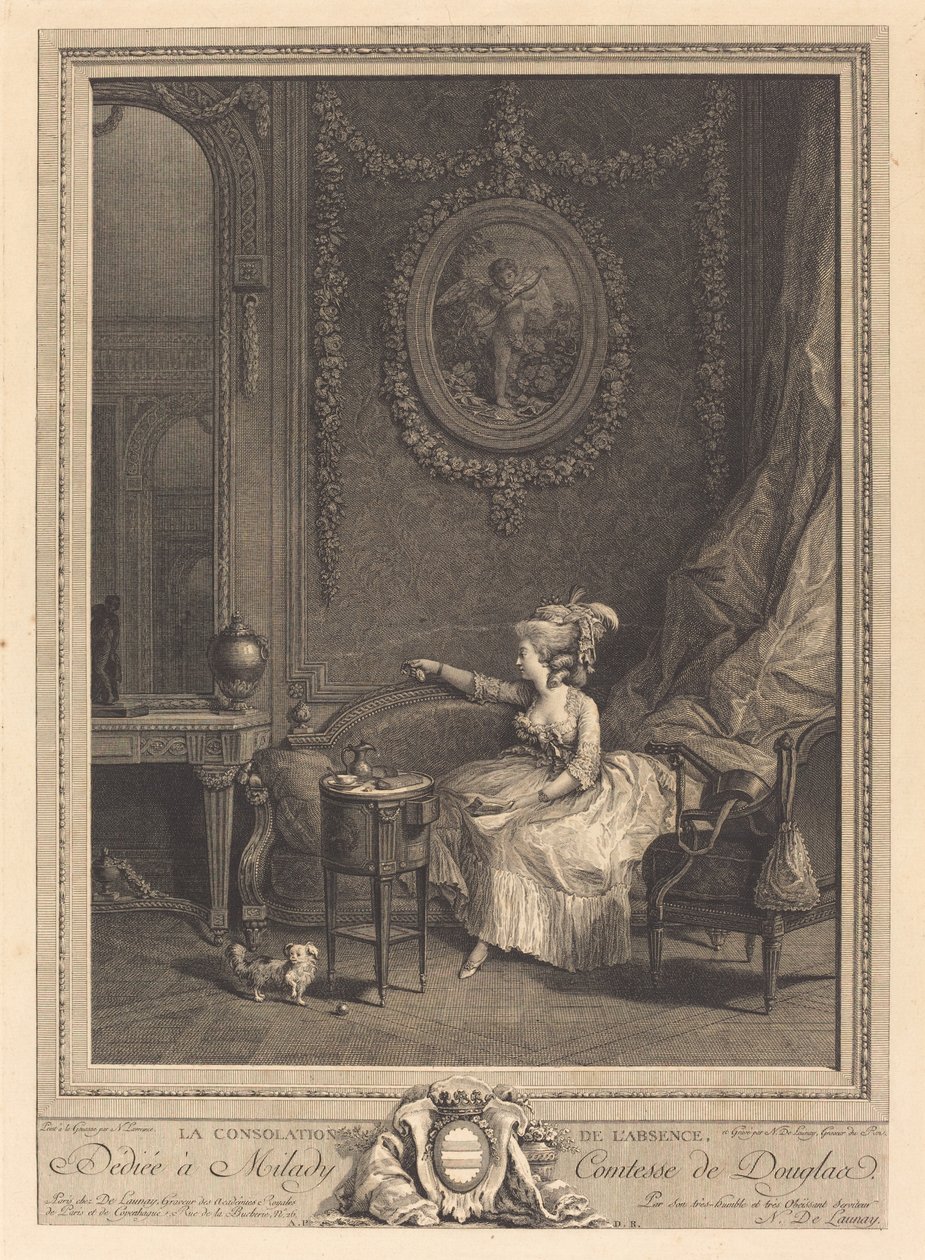 Pociecha nieobecności autorstwa Nicolas Delaunay after Nicolas Lavreince
