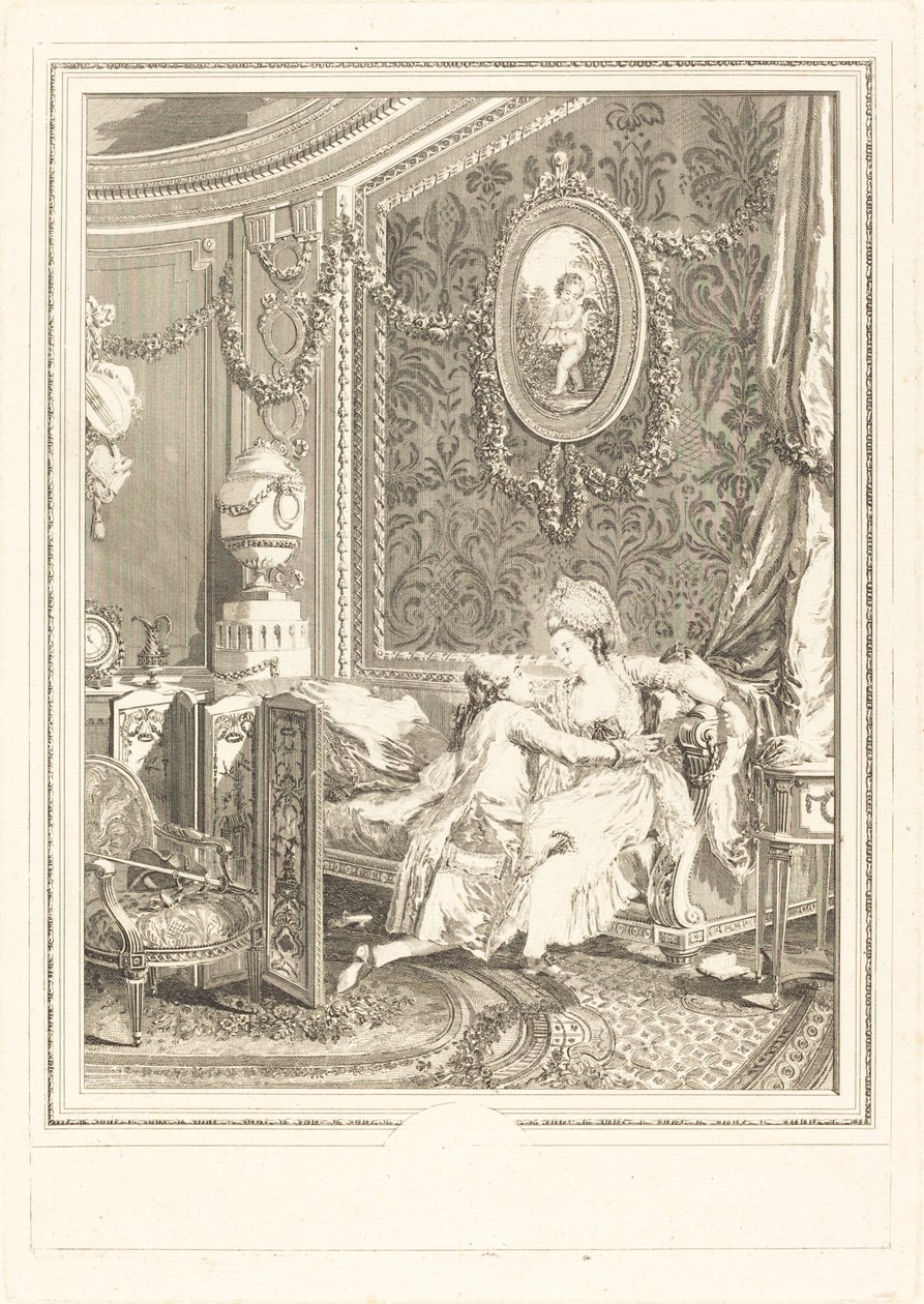 Szczęśliwa chwila autorstwa Nicolas Delaunay after Nicolas Lavreince