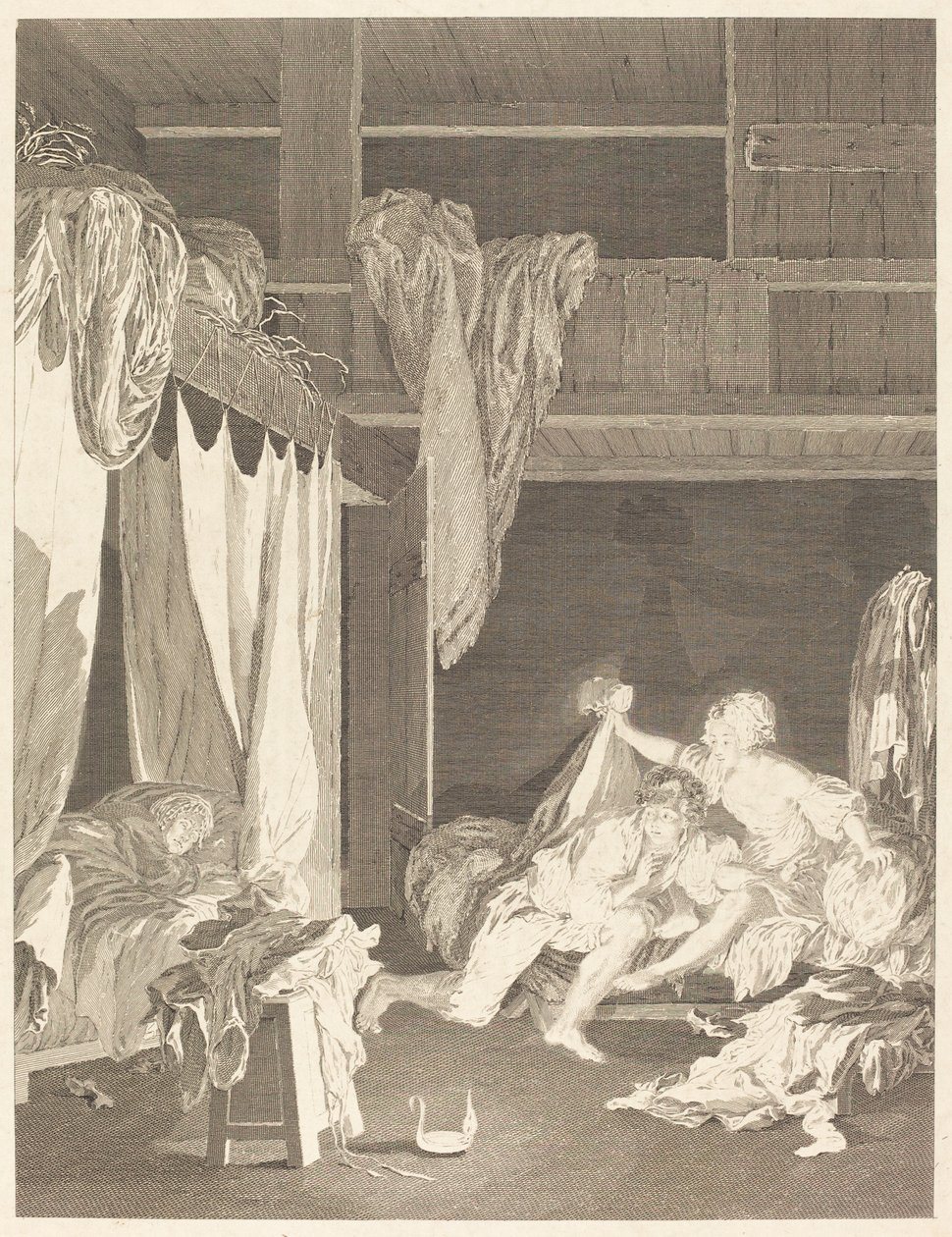 Strażnik zalega autorstwa Nicolas Delaunay after Pierre Antoine Baudouin
