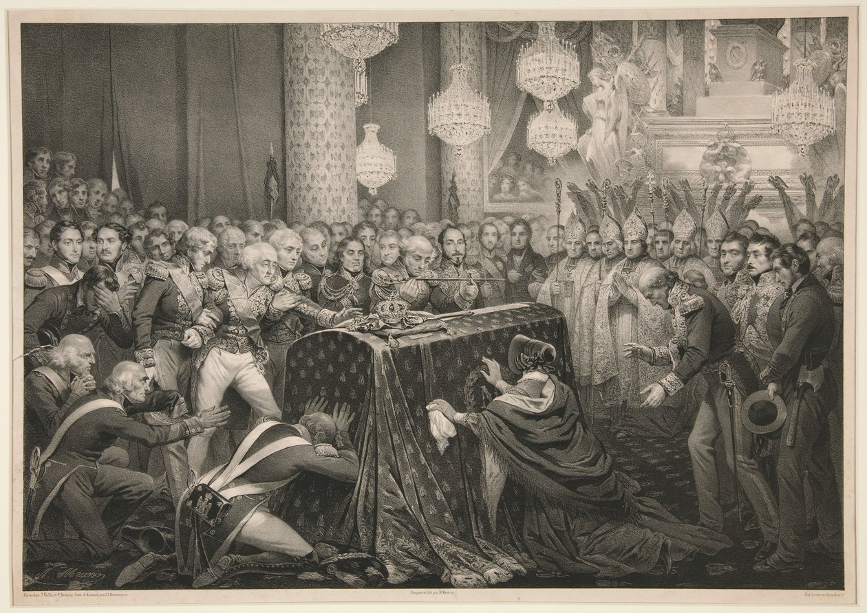 Szczątki cesarza Napoleona w Pałacu Inwalidów autorstwa Nicolas Eustache Maurin