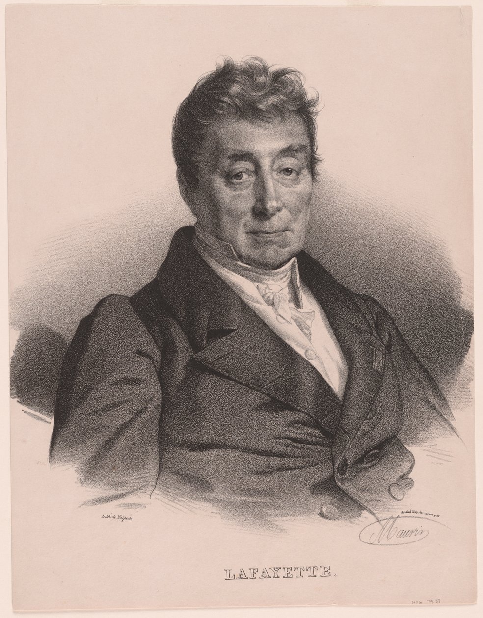 Markiz de Lafayette autorstwa Nicolas Eustache Maurin