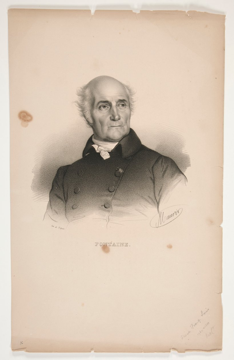 Portret Pierre-Francois-L?onard Fontaine autorstwa Nicolas Eustache Maurin