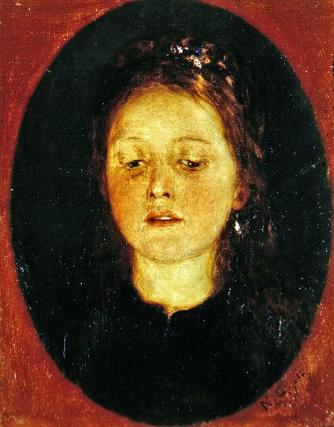Portret dziewczynki (olej na płótnie) autorstwa Nicolas Gysis