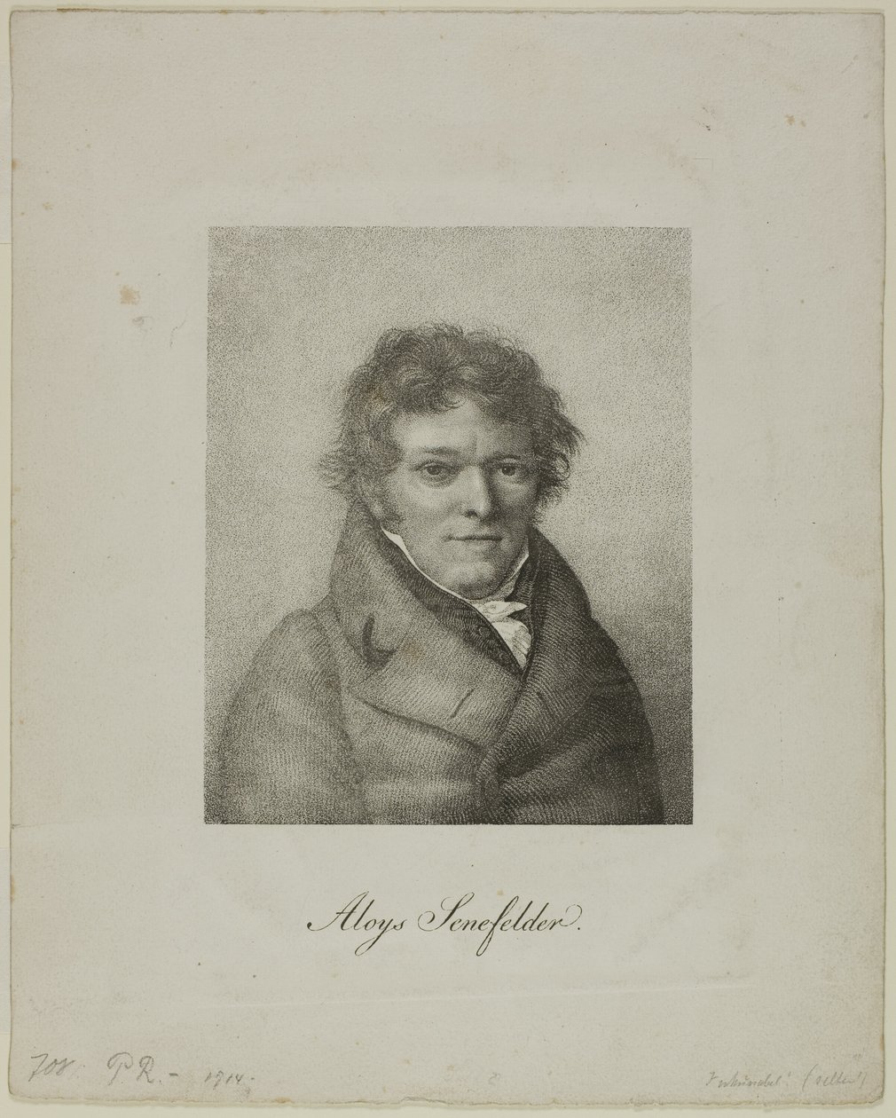 Portret Aloisa Senefeldera autorstwa Nicolas Henri Jacob
