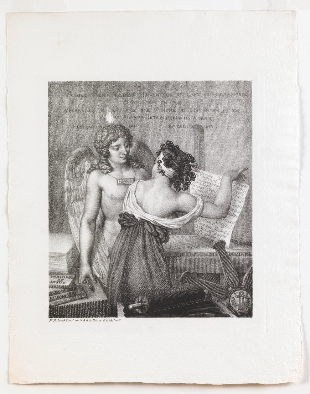 Geniusz litografii autorstwa Nicolas Henri Jacob