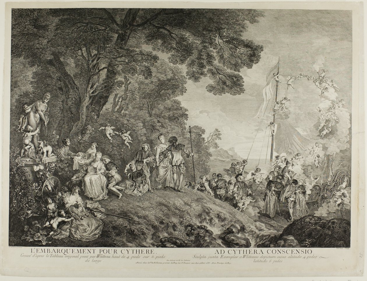 Pielgrzymka na wyspę Cythera autorstwa Nicolas Henri Tardieu