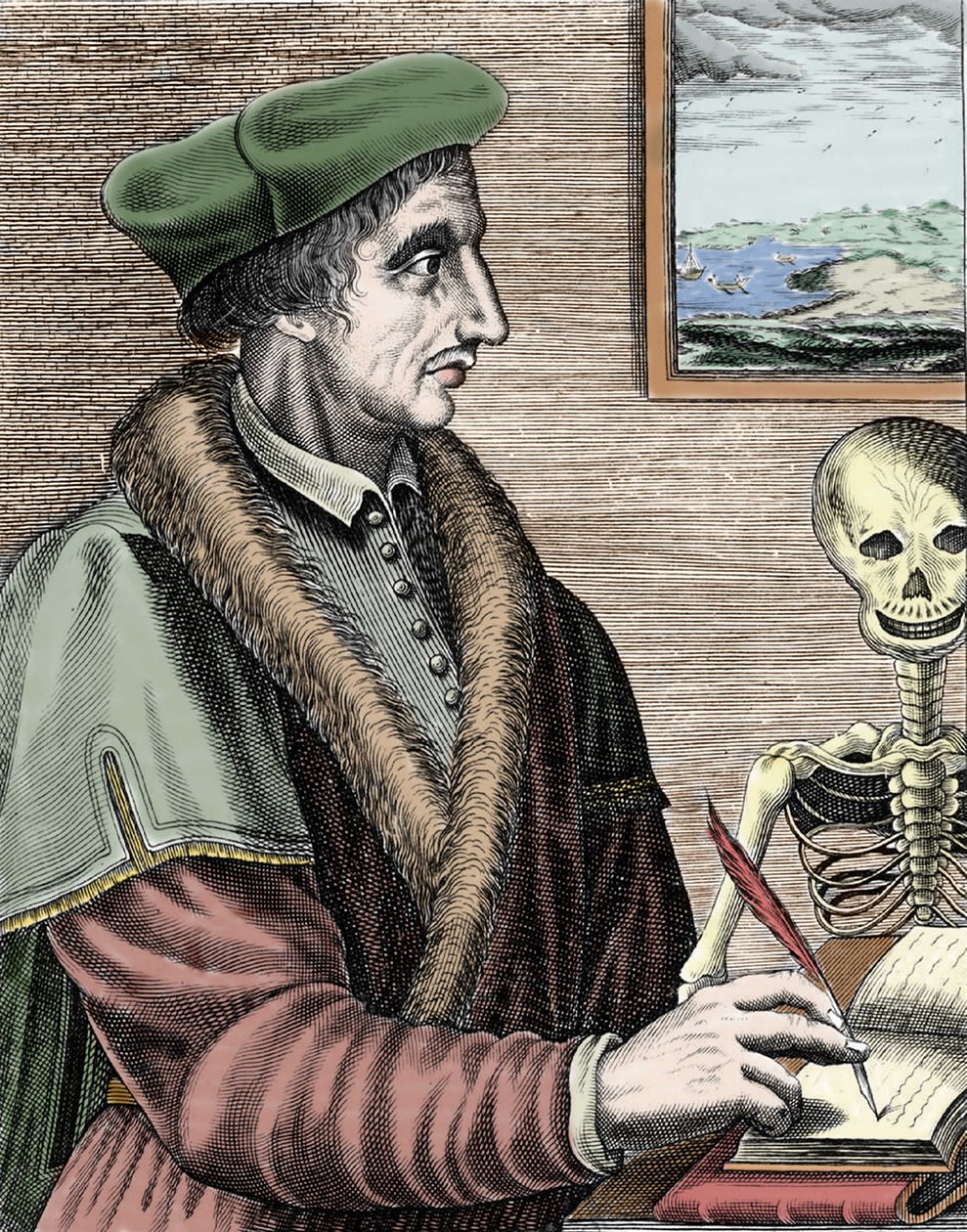 Jean Fernel (1497-1558), francuski astronom, matematyk i lekarz. autorstwa Nicolas II de Larmessin