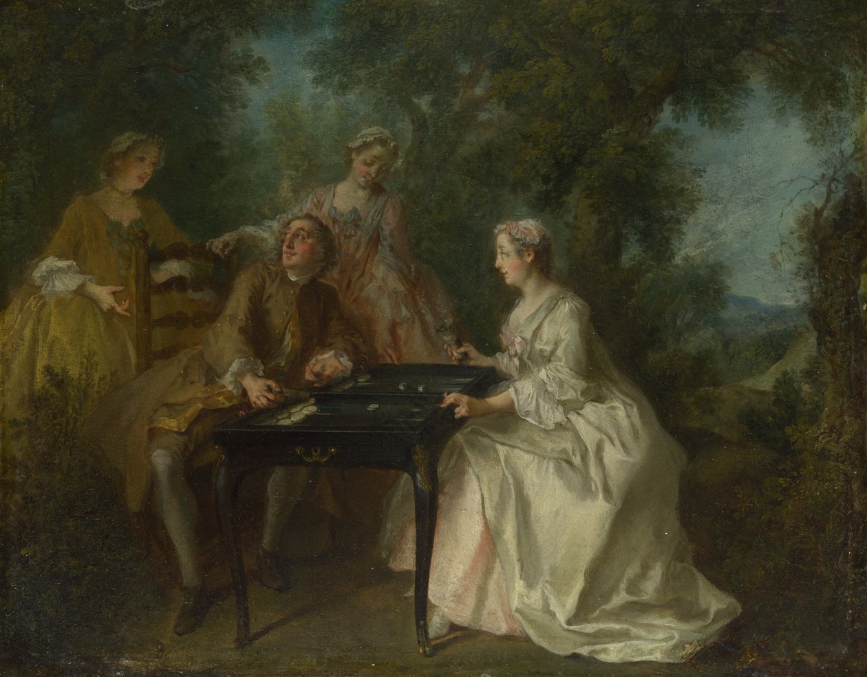 Cztery pory dnia: popołudnie, ok. godz. 1740 autorstwa Nicolas Lancret