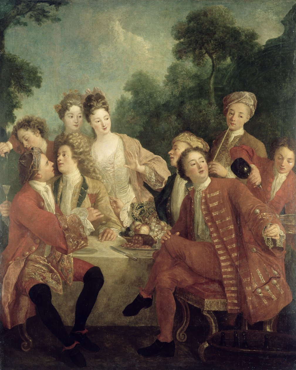 Lunch z szynką autorstwa Nicolas Lancret