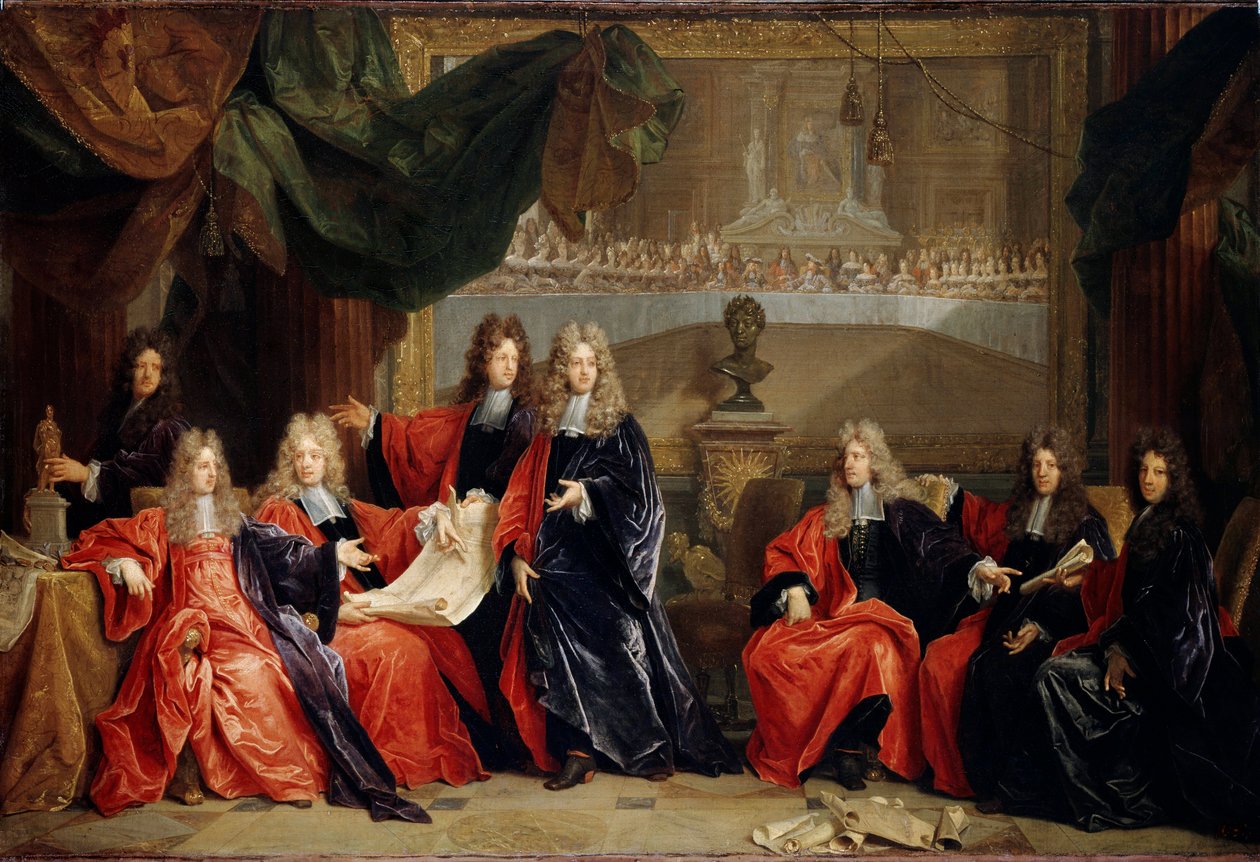 Proboszcz i magistrat miejski Paryża”, 1689. autorstwa Nicolas Largillière de