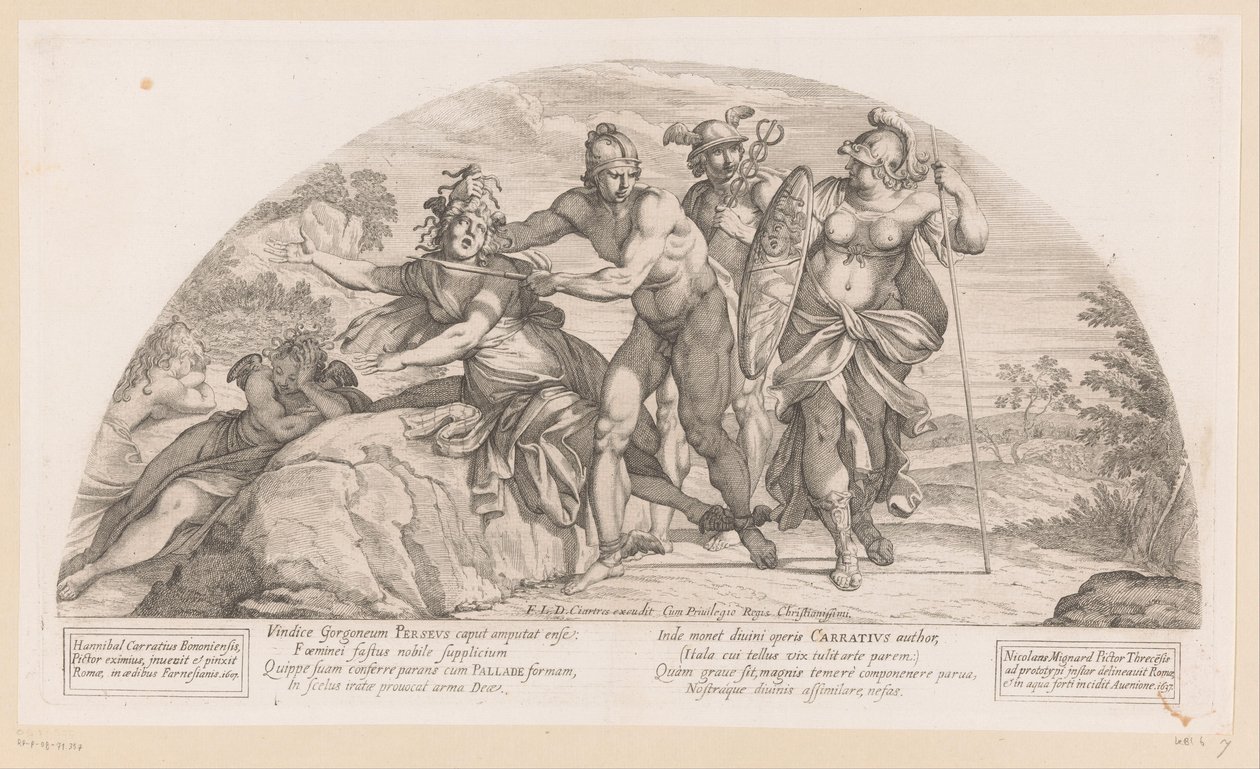 Perseusz ścina głowy Meduzy Historie z Odysei (tytuł serii) autorstwa Nicolas Mignard
