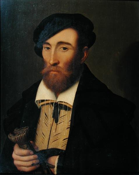 Portret mężczyzny (olej na płótnie) autorstwa Nicolas Neufchatel