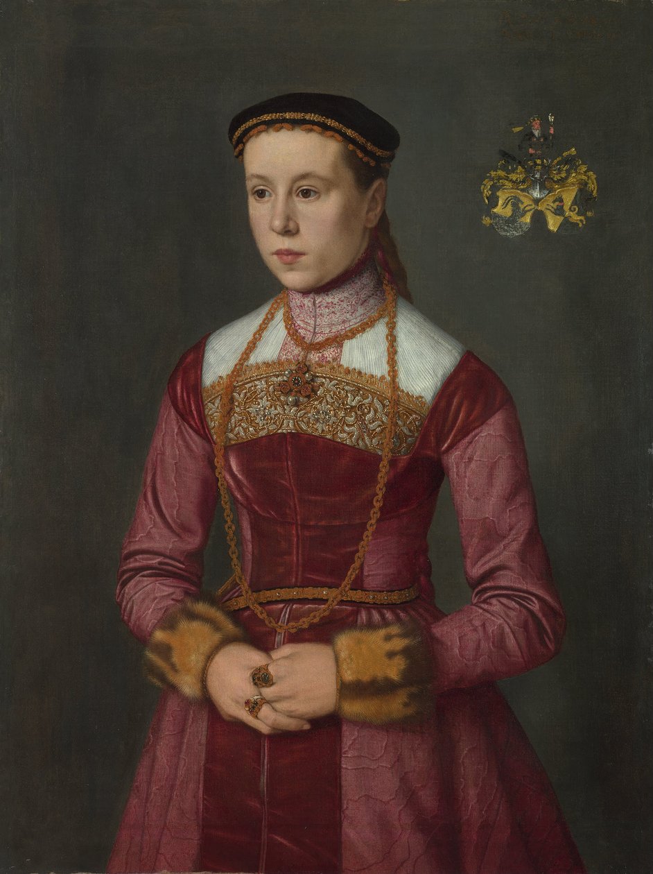 Portret młodej damy autorstwa Nicolas Neufchatel