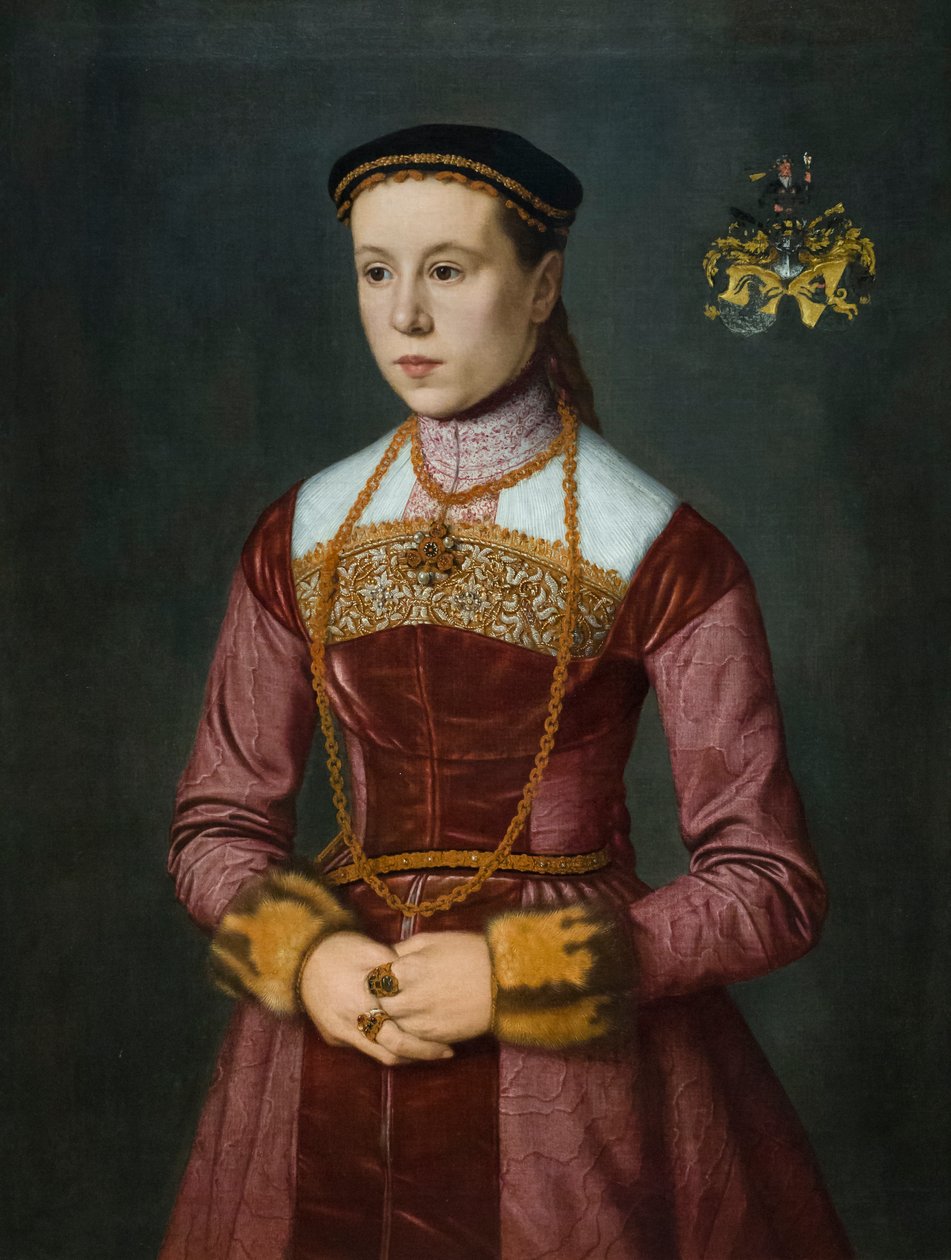 Zuzanna Stefan, żona Wolfganga Furtera, początek lat 60. XV wieku (olej na płótnie) autorstwa Nicolas Neufchatel