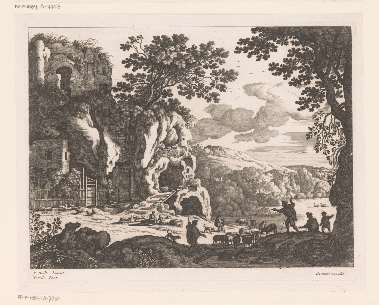 Cephalus en Procris autorstwa Nicolas Perelle