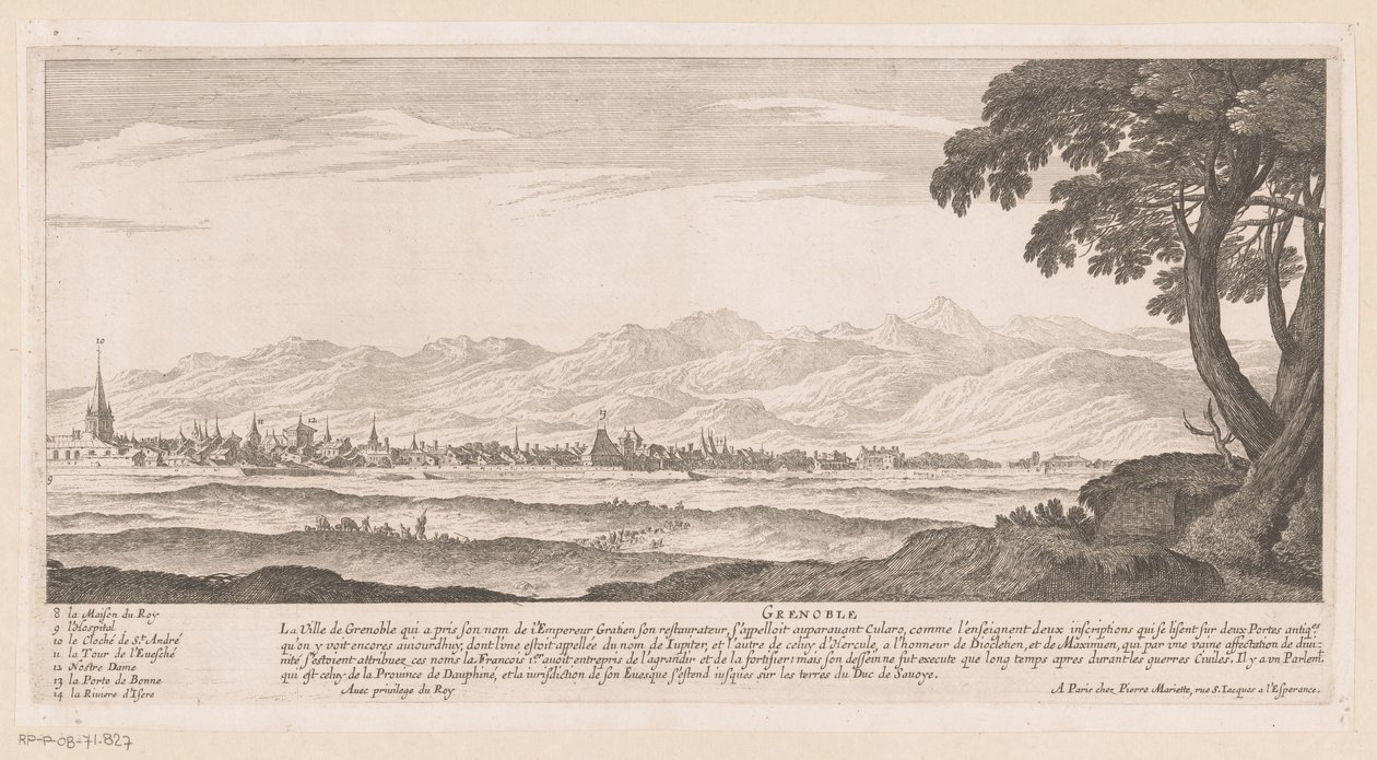 Widok Grenoble autorstwa Nicolas Perelle