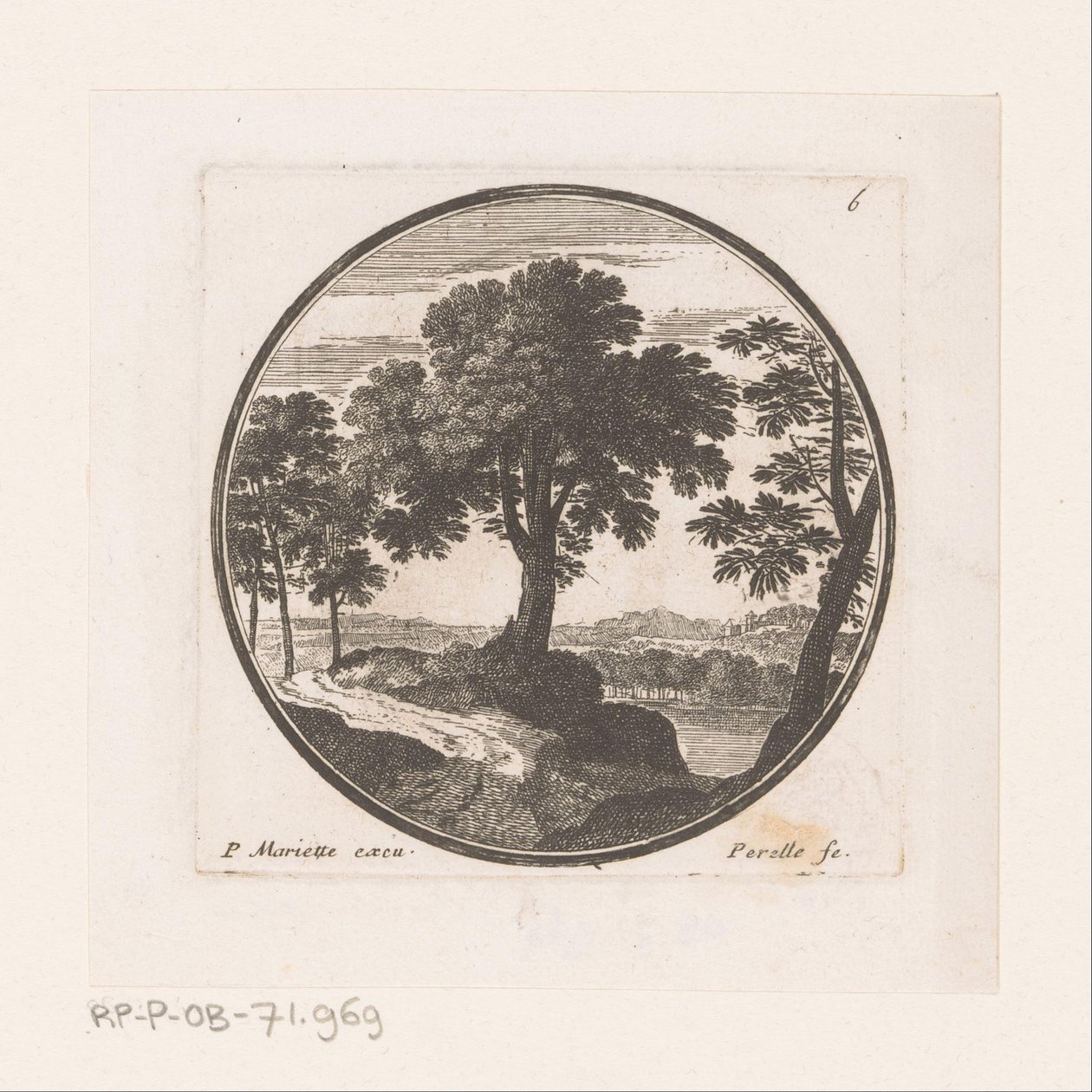 Widok drzew nad wodą autorstwa Nicolas Perelle