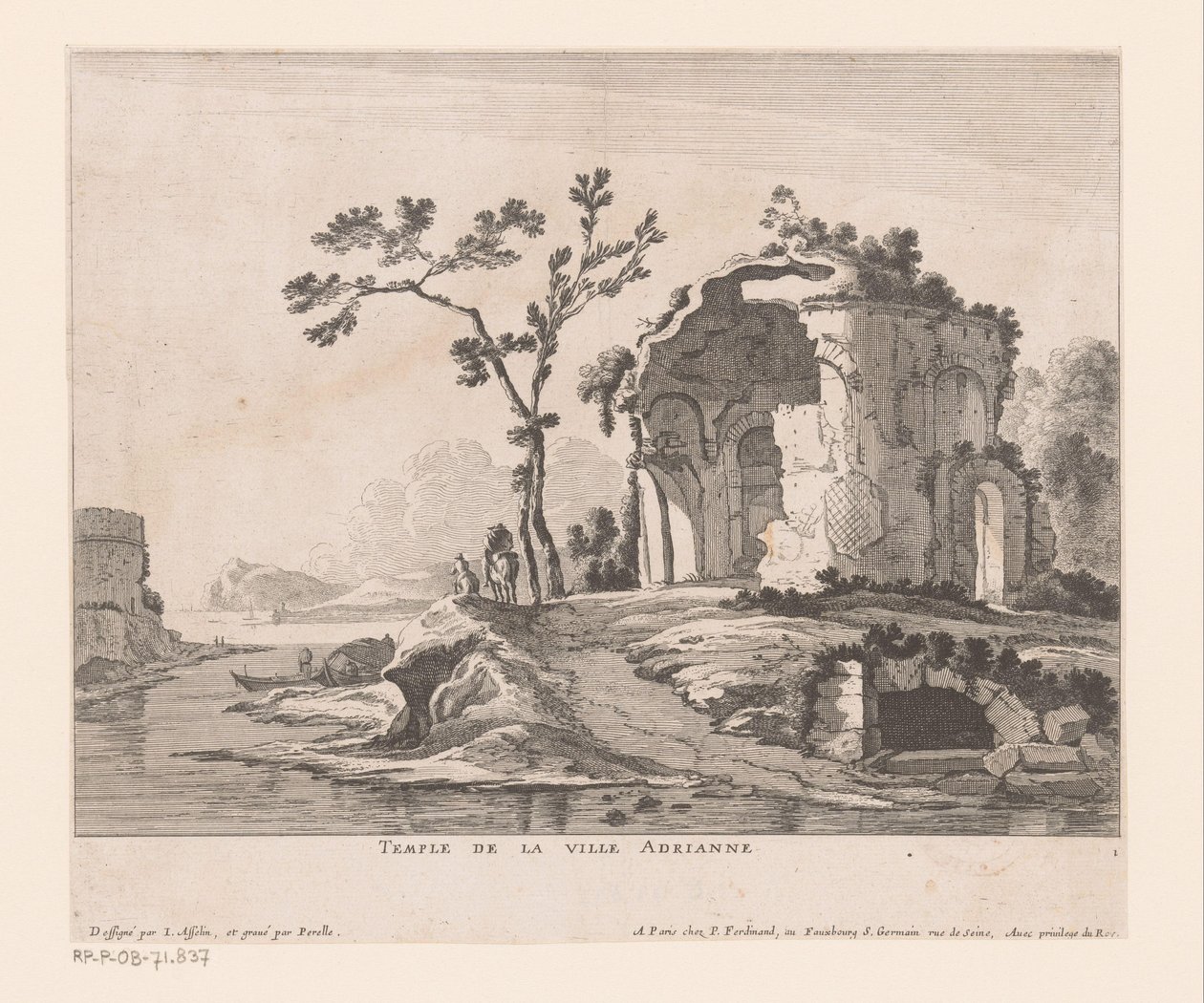 Ruiny Willi Adriana City Temple Adrianne (tytuł na obiekcie) autorstwa Nicolas Perelle