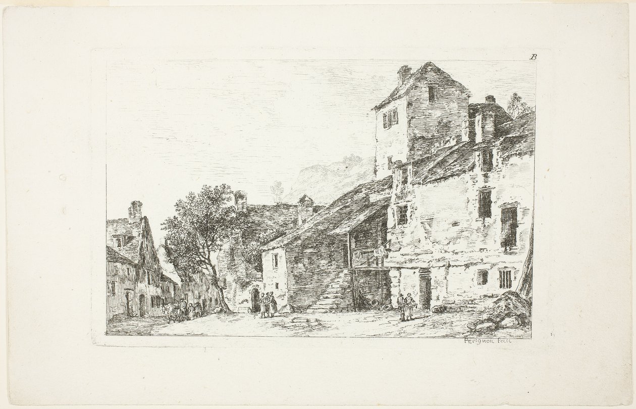 Krajobraz, z Deuxieme Cahier de Paysage autorstwa Nicolas Perignon