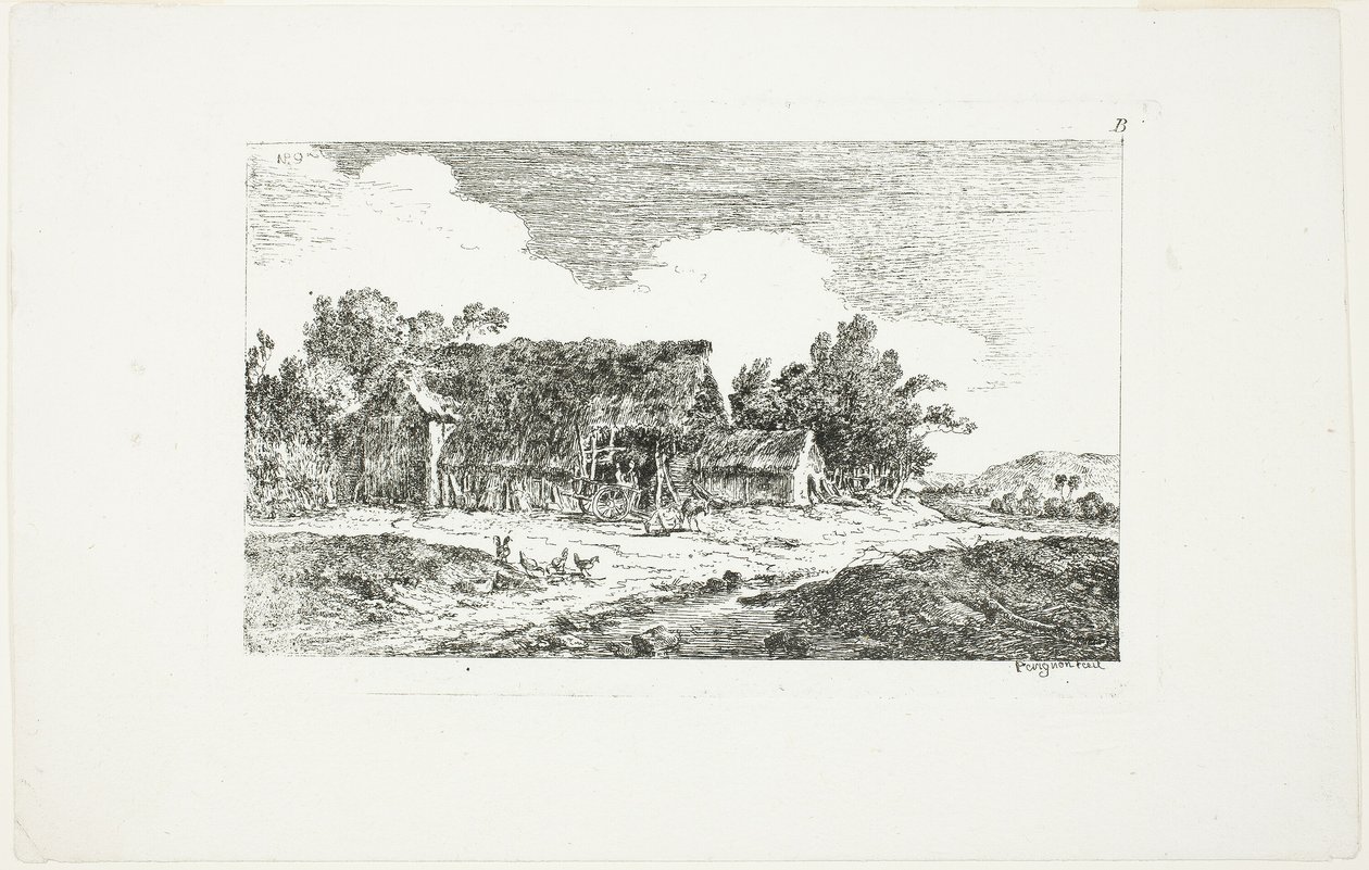 Krajobraz, z Deuxieme Cahier de Paysage autorstwa Nicolas Perignon