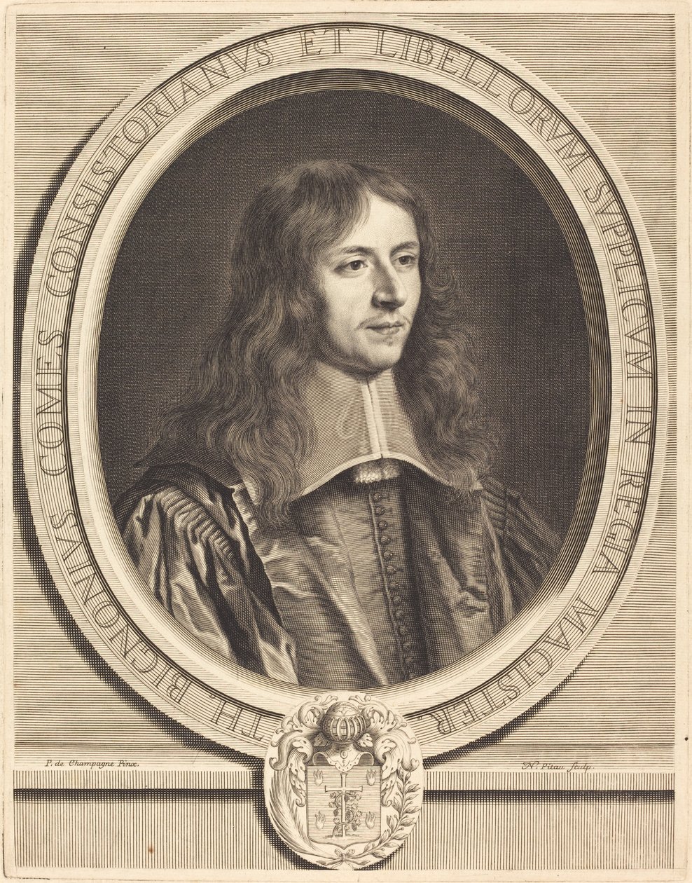 Thierry Bignon autorstwa Nicolas Pitau I after Philippe de Champaigne