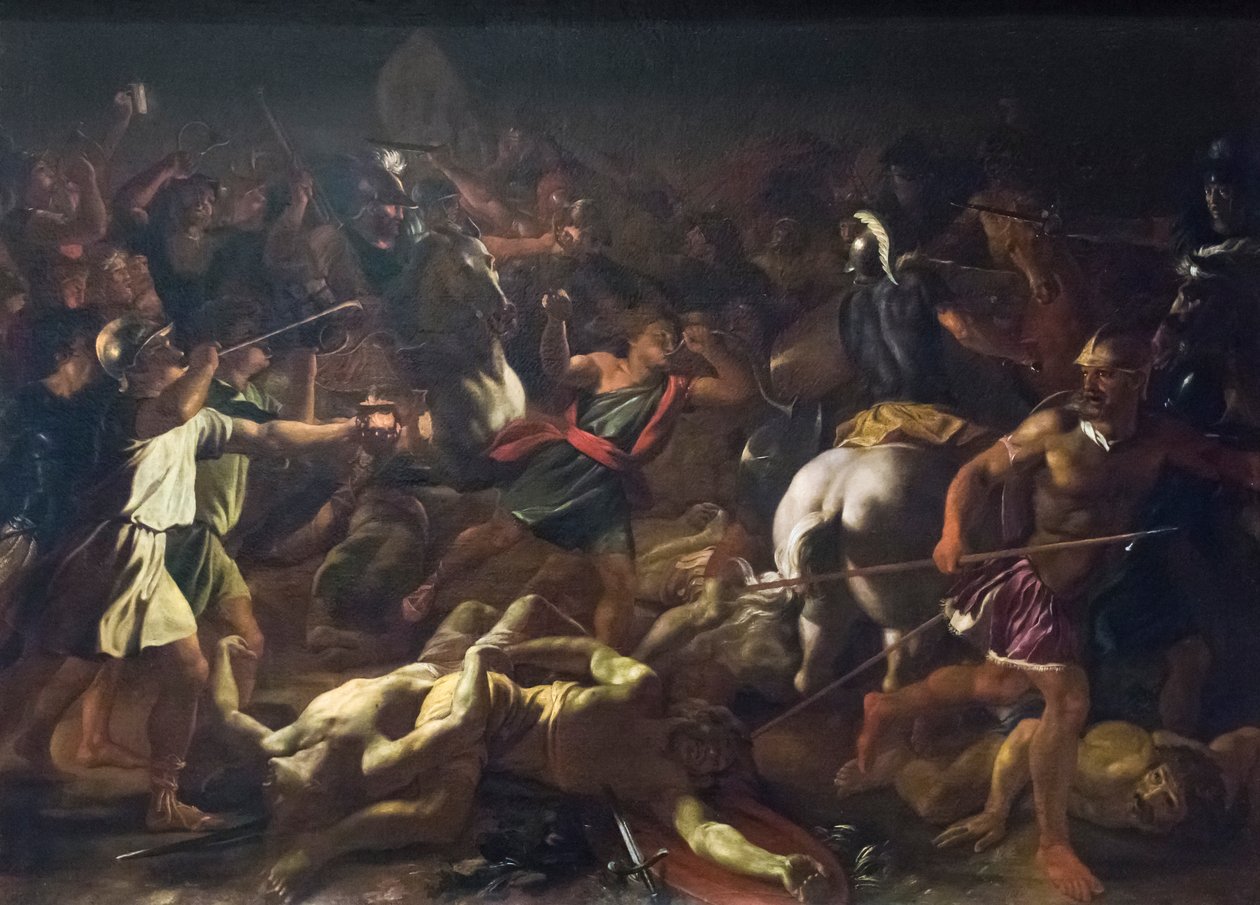 Bitwa pod Gedeonem z Madianitami autorstwa Nicolas Poussin