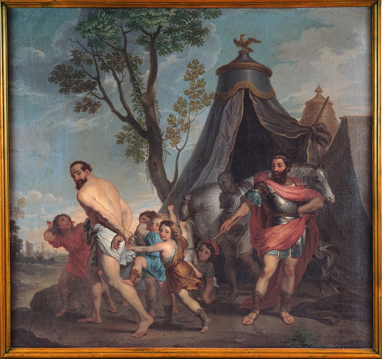 Camillus i nauczyciel Falerii autorstwa Nicolas Poussin