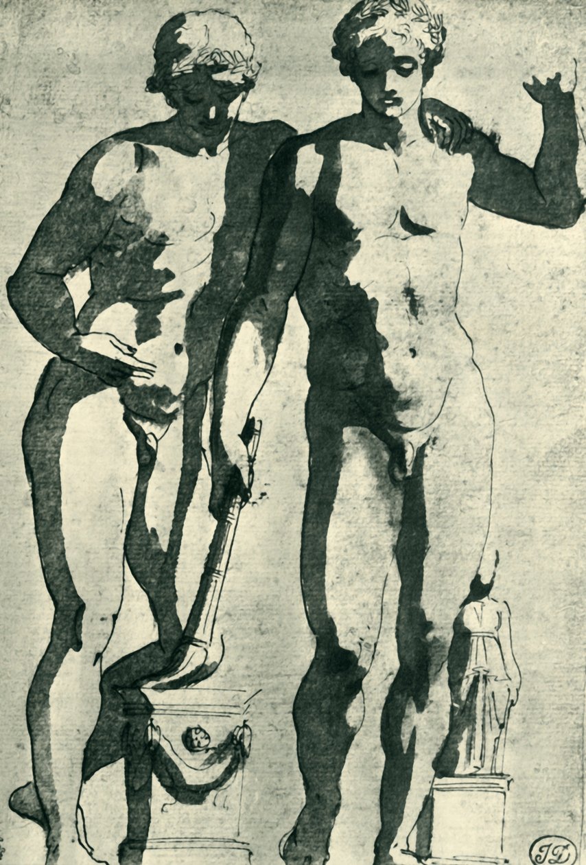 Kastor i Pollux, c1628, 1943. autorstwa Nicolas Poussin