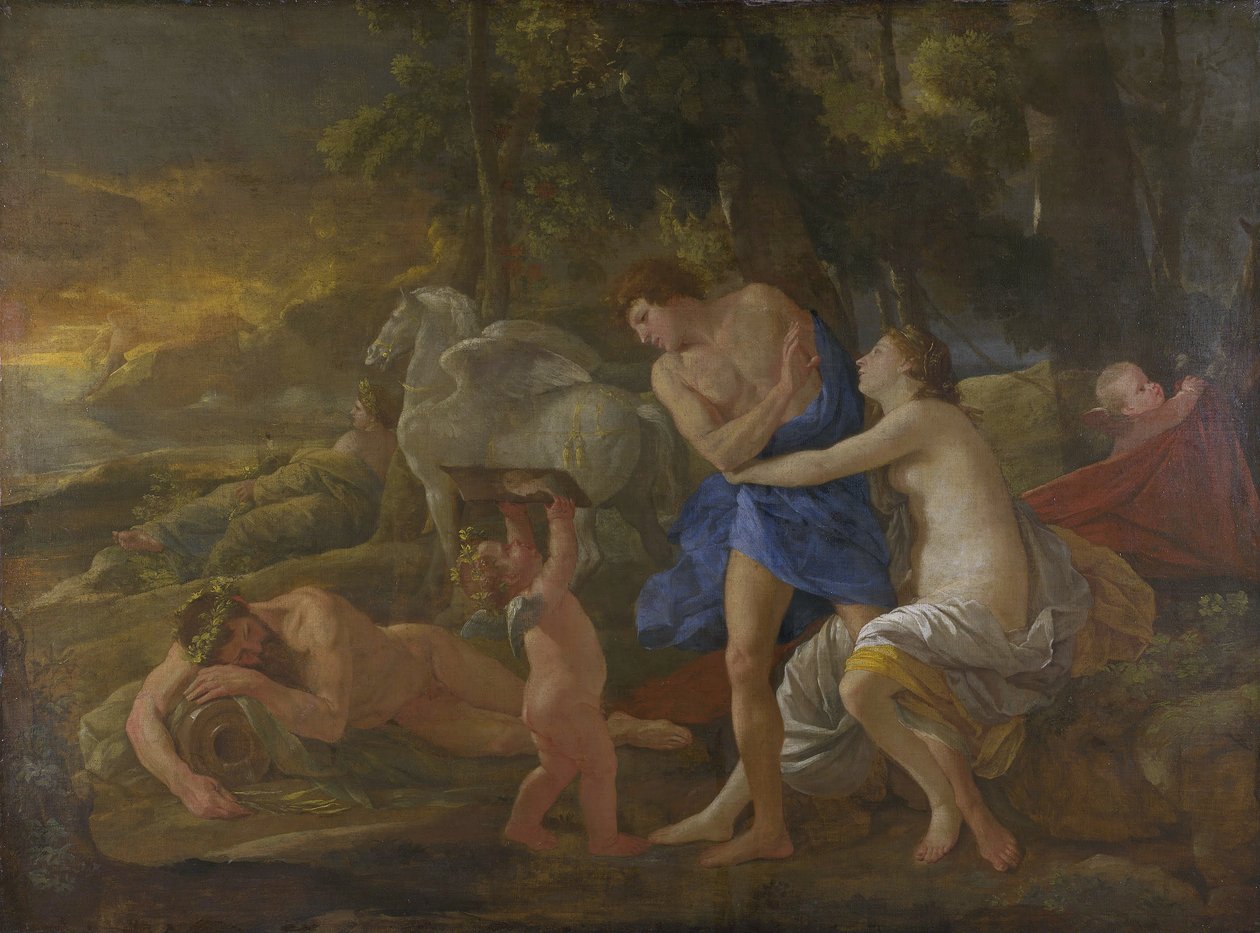 Cephalus i Aurora, ok. 1630 (olej na płótnie) autorstwa Nicolas Poussin