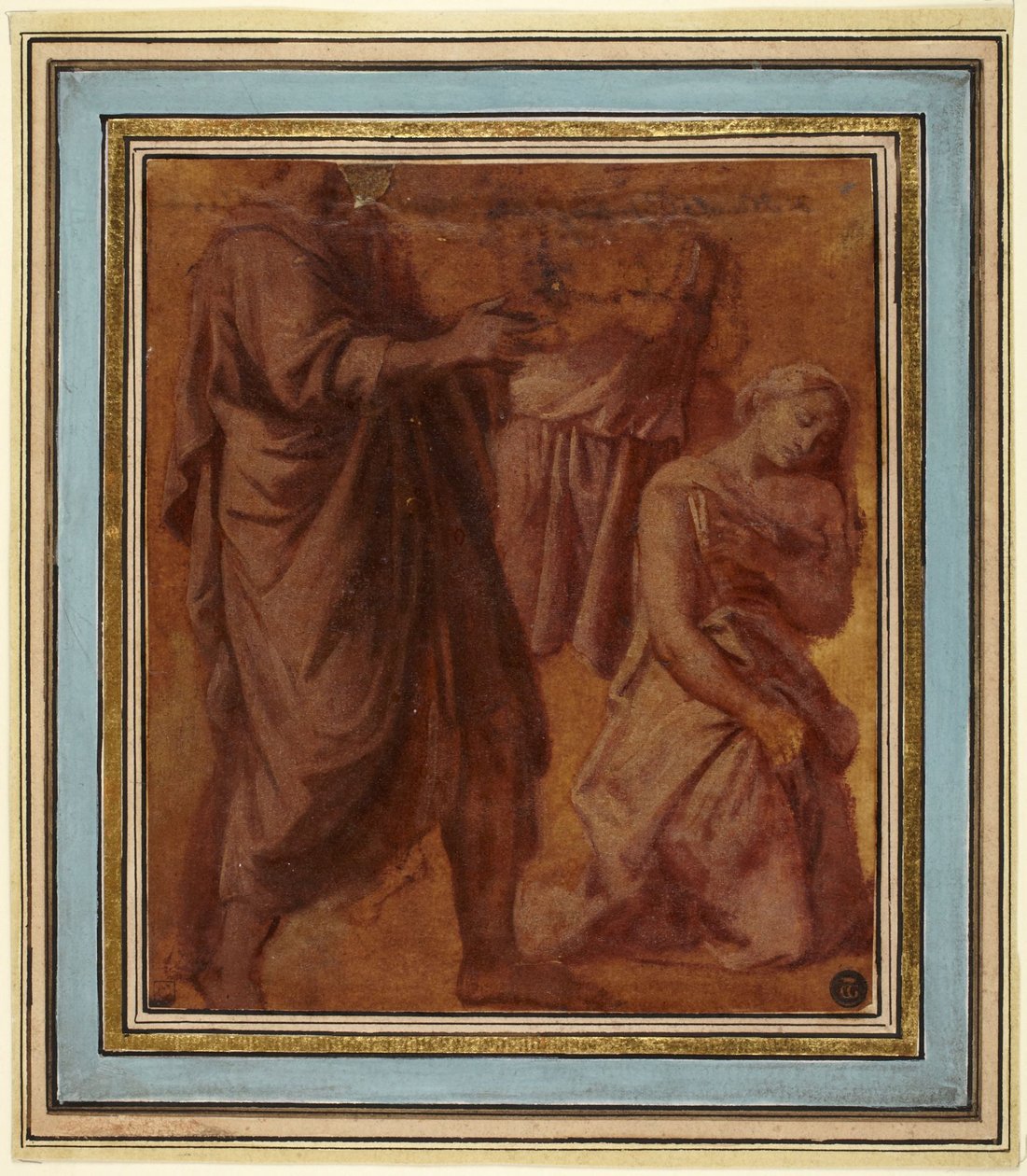 Christus und die Ehebrecherin autorstwa Nicolas Poussin
