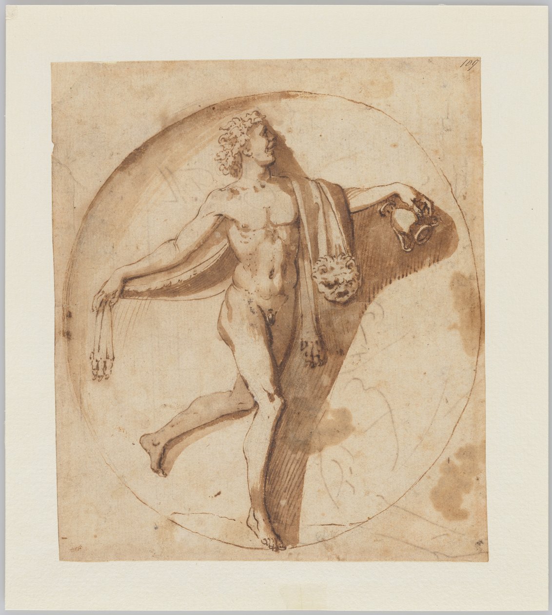 Tańczący wotariusz Bachusa autorstwa Nicolas Poussin