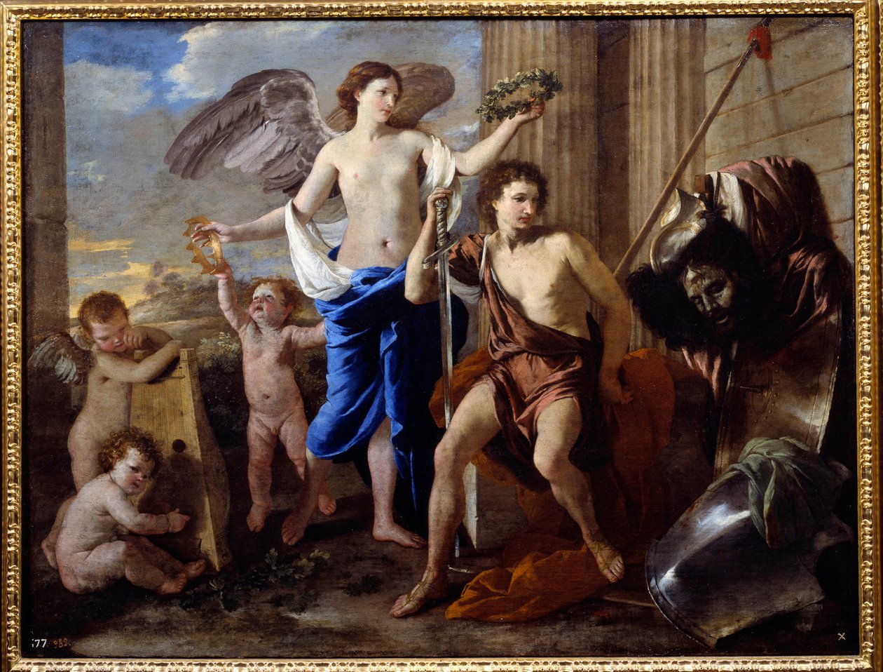 Triumf Dawida. Obraz Nicolasa Poussina (1594-1665) autorstwa Nicolas Poussin