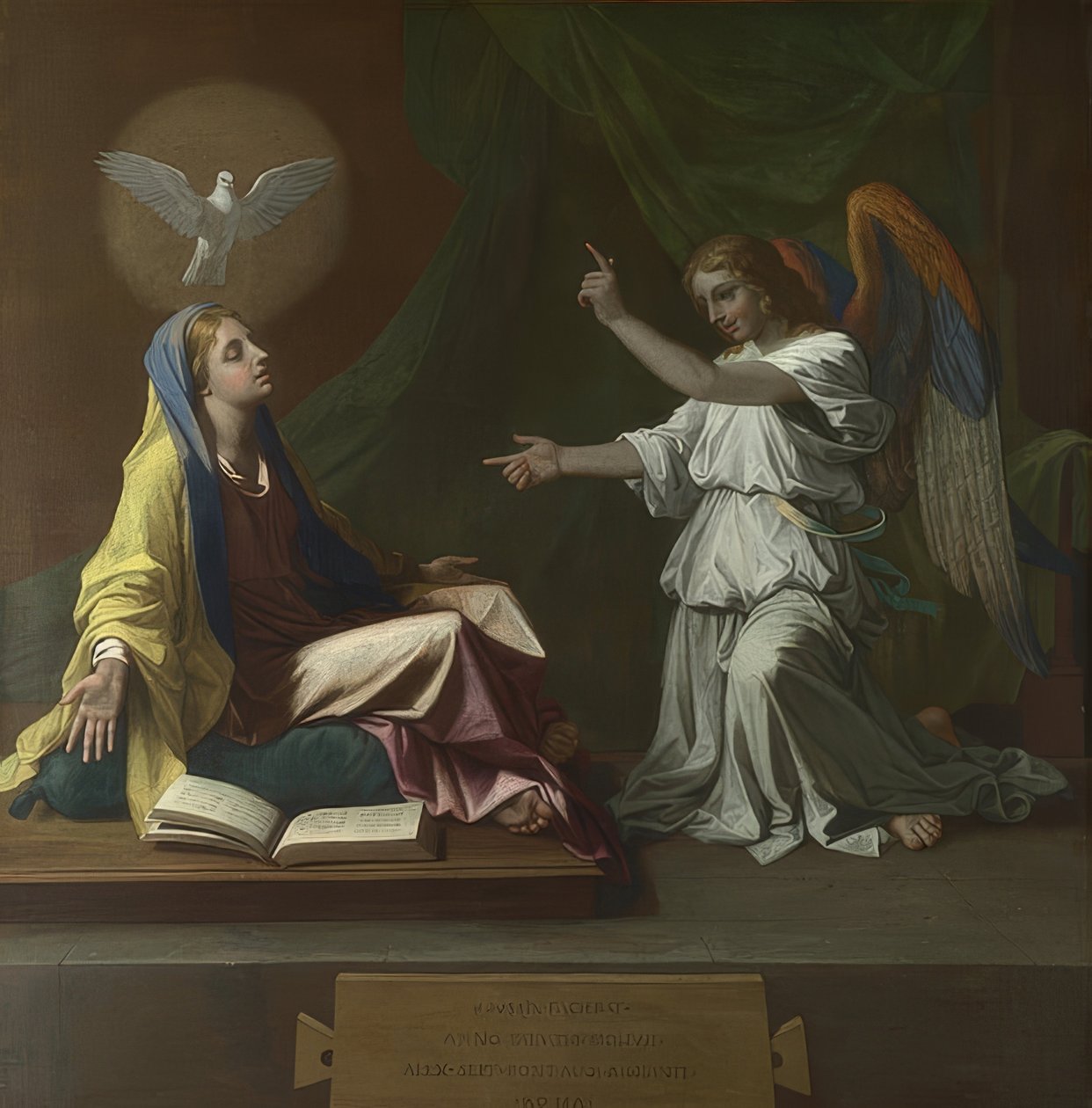 Zwiastowanie. 1657 autorstwa Nicolas Poussin