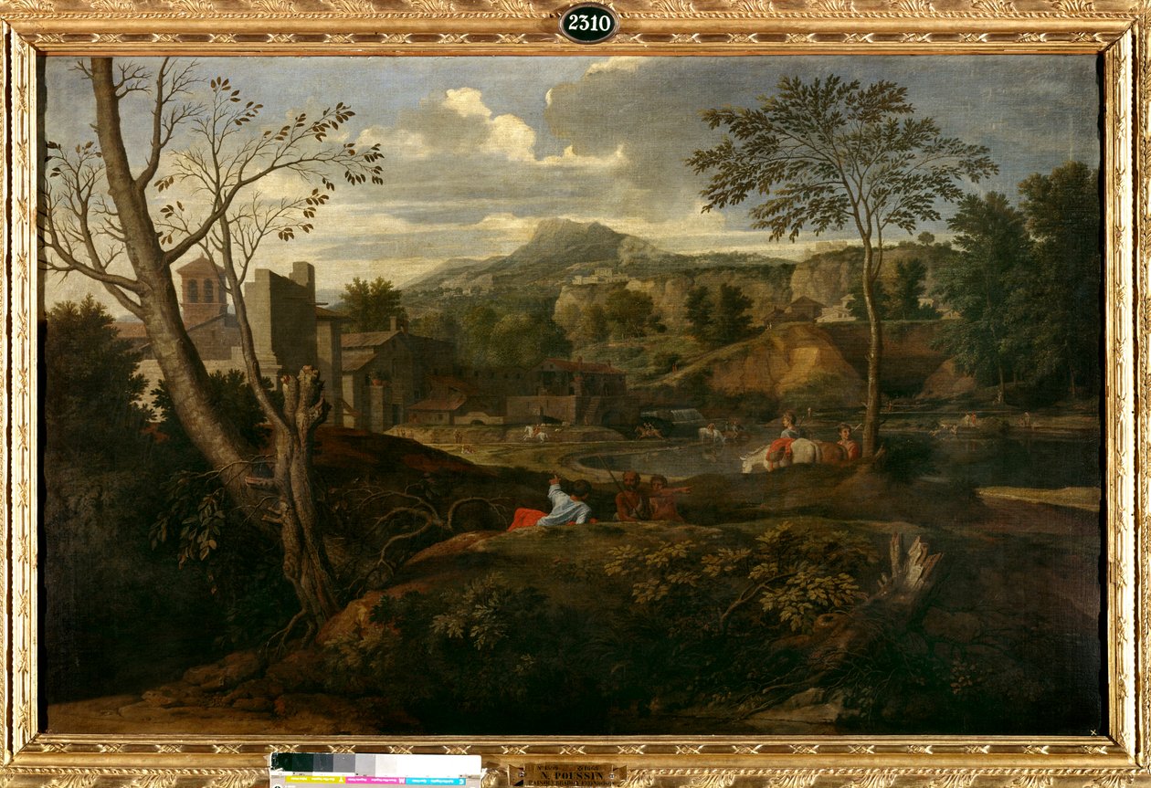 Idealny krajobraz. Obraz Nicolasa Poussina autorstwa Nicolas Poussin