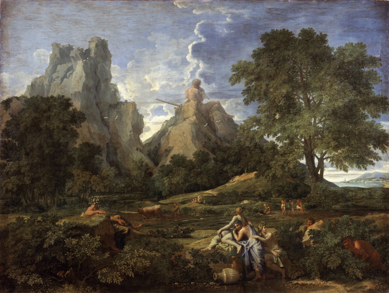 Krajobraz z Polifemem, 1649 autorstwa Nicolas Poussin