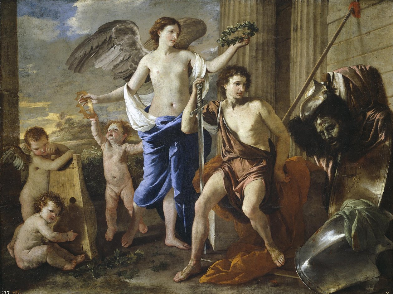 Triumf Dawida autorstwa Nicolas Poussin