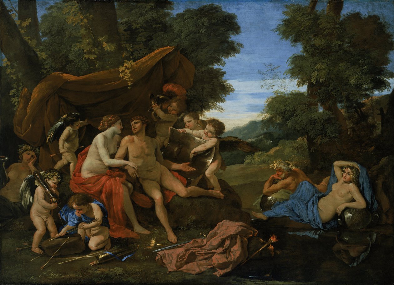 Mars i Wenus autorstwa Nicolas Poussin
