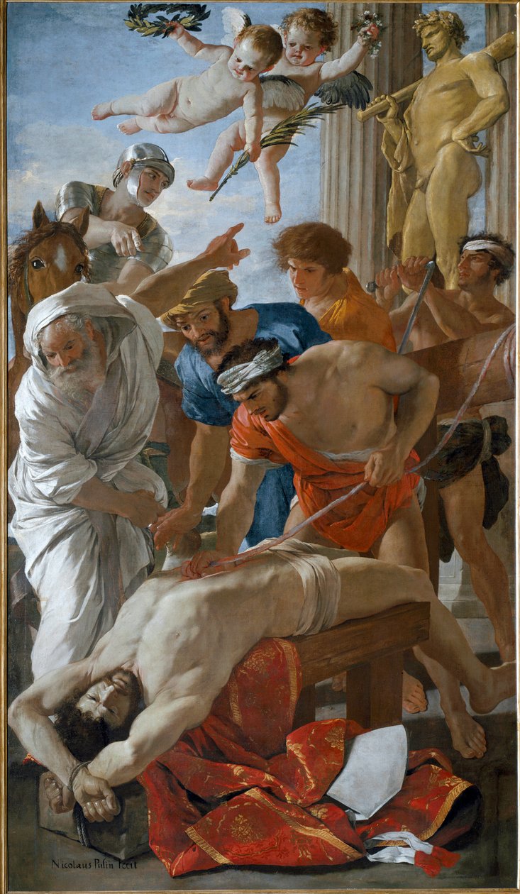 Męczeństwo świętego Erazma autorstwa Nicolas Poussin