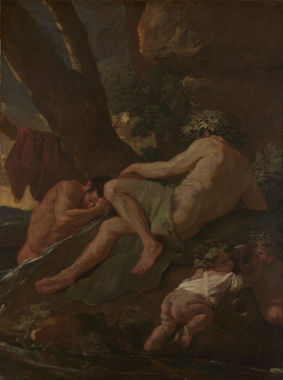 Mycie Midasa u źródła Pactolus, ok. 1627 (olej na płótnie) autorstwa Nicolas Poussin