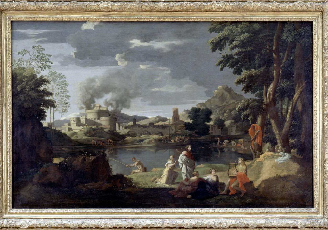 Orfeusz i Eurydyka autorstwa Poussina, Luwr autorstwa Nicolas Poussin