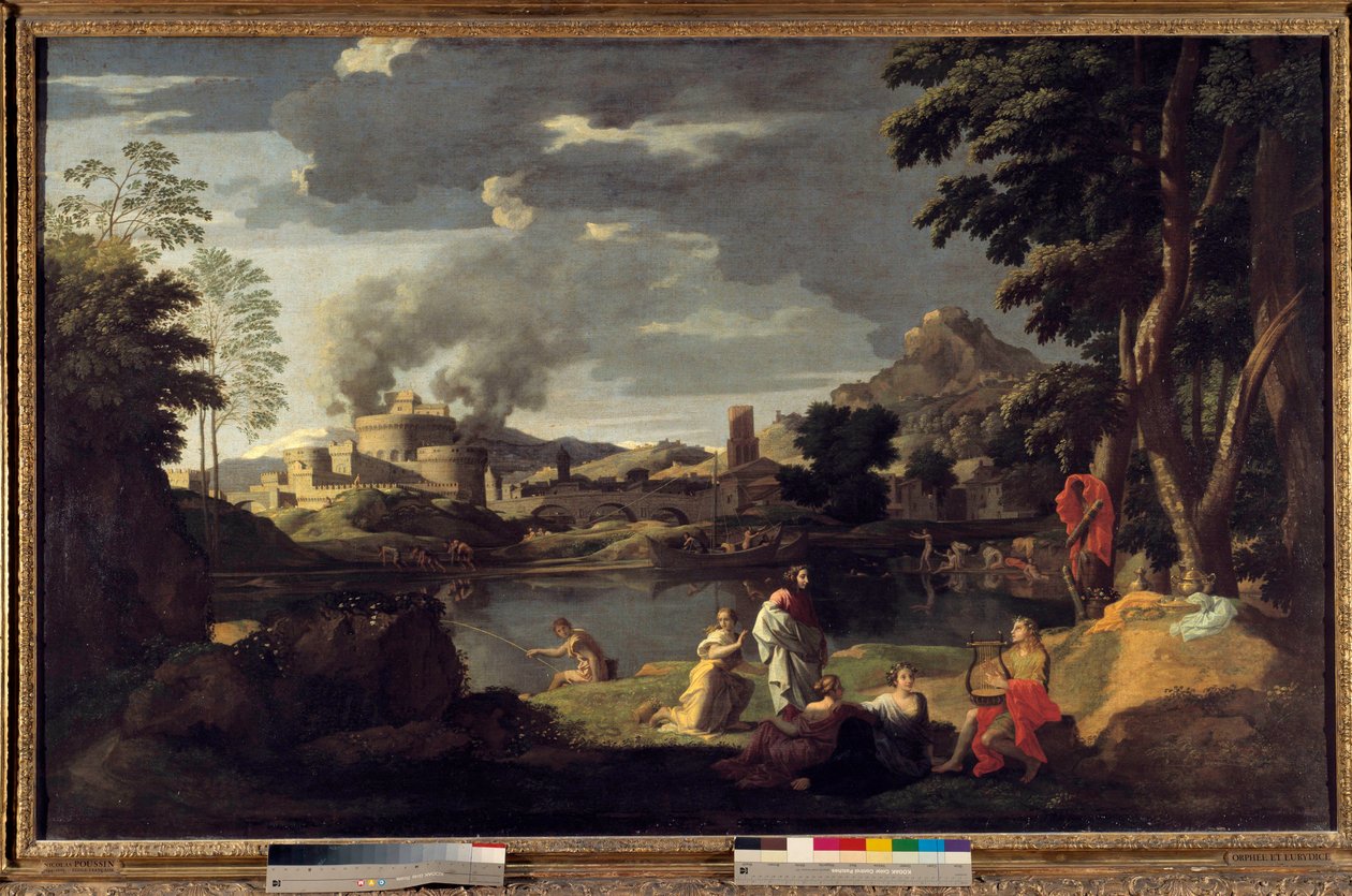 Orfeusz i Eurydyka Obraz Nicolasa Poussina autorstwa Nicolas Poussin