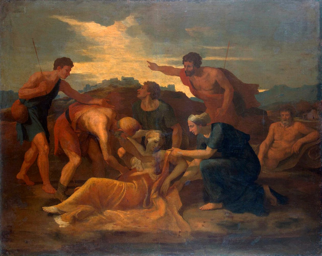 Królowa Zenobia”, lata 40. XVII wieku. autorstwa Nicolas Poussin