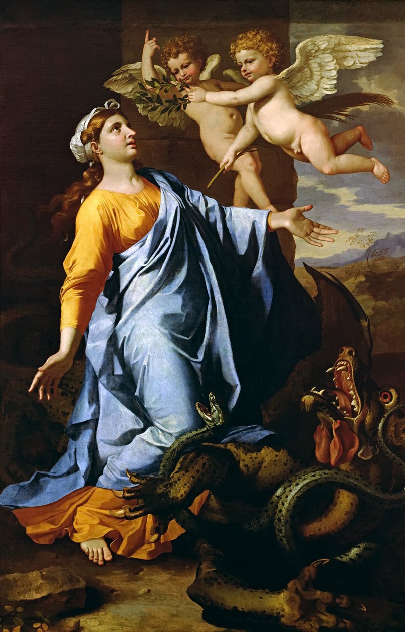 św. Małgorzata z 1638 r. autorstwa Nicolas Poussin