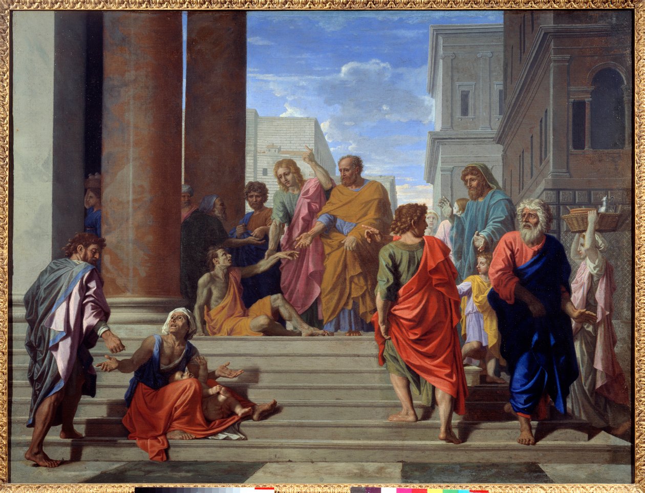 Św. Piotr i św. Jan niosą kulawych autorstwa Nicolas Poussin