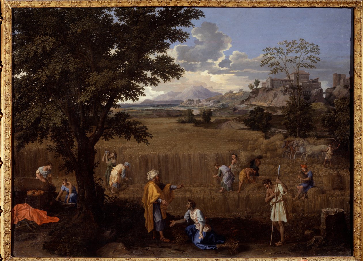 Lato czyli Rut i Boaz autorstwa Nicolas Poussin